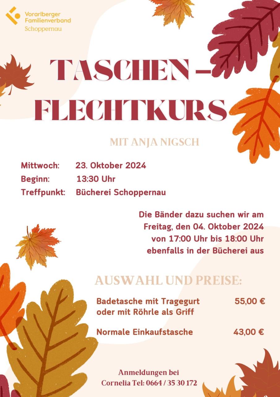 Taschenflechtkurs